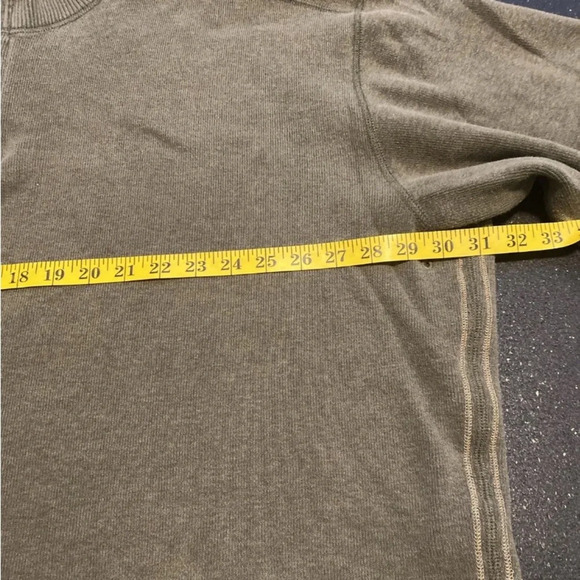 Mens sweatshirt 2XXL quarter zip fleece Type green pullover active outdoor - Picture 5 of 7